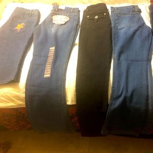 Girls designer jeans set of 5